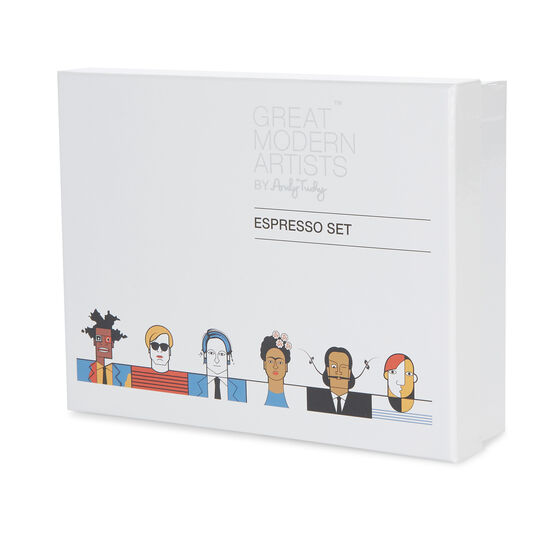 Modern Artist espresso cup and saucer set